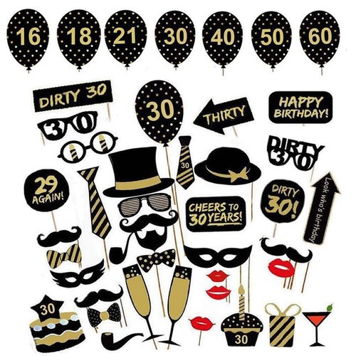 36pcs birthday party photo - 36pcs,