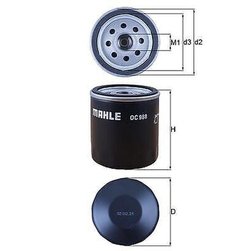 Mahle 988 oil filter - oc, for