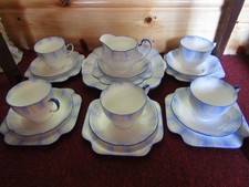 GRAFTON CHINA . BEAUTIFUL BLUE