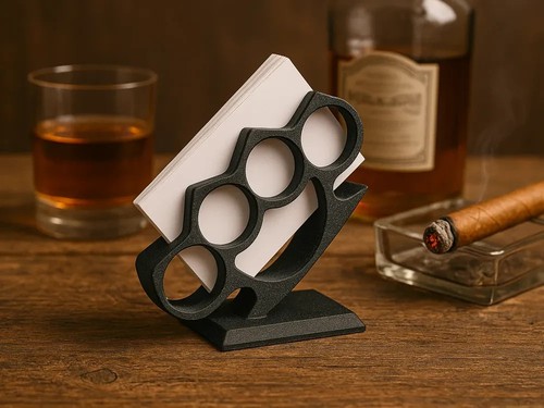 Brass knuckles business card - knuckles,