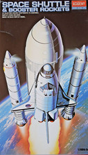 JO855 Academy Hobby Model Kits #1639 1:288 Space Shuttle & Booster Rockets Kit