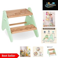 Durable Wooden Two-Step Stool