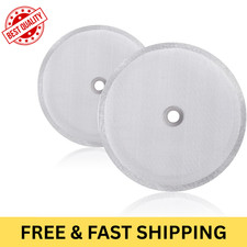 2 Pack French Press Replacement Cafetiere Filter Mesh Screen Reusable Coffee Pr