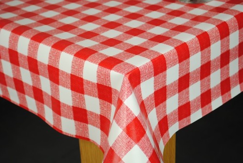 Red gingham classic check - red,