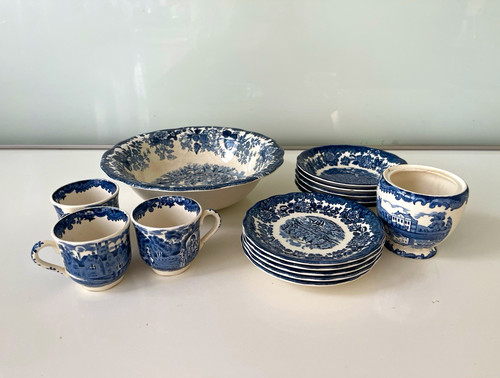 Palissy avon scenes - avon, blue