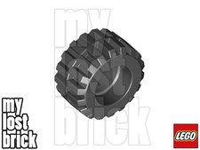 LEGO - Part 87697 - Black Tyres 21mm Diameter x 12mm Width + NEW + SELECT QTY