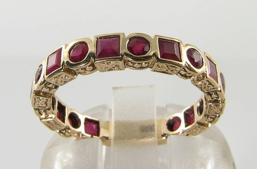 Engagement 9ct gold ruby - 9ct,