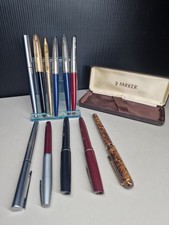 Vintage Fountain Pen & Ballpoint Lot – Parker, Osmiroid, Waterman, Marksman –...