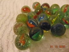 Old Glass Marbles, Cats Eye