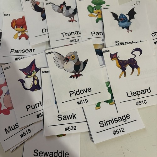 Pokemon binder placeholders - pokemon,