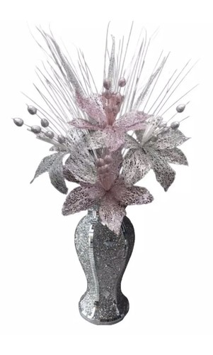 Crushed diamond vase with - diamond,