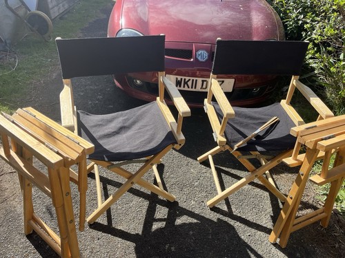 Directors chairs wooden 2 - directors, chairs.