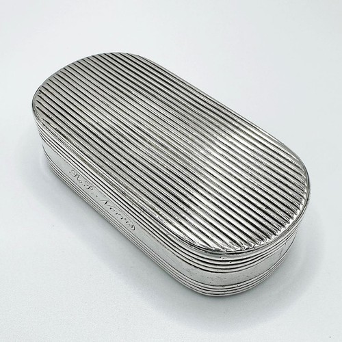 George iii ribbed snuff box - iii,