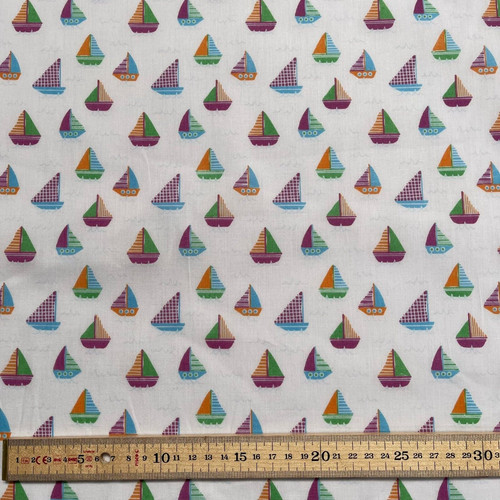 Polycotton fabric sail boats - fabric,