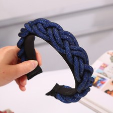 Women thick braided Headband twist braids pleated Padded Hairband Accessories UK