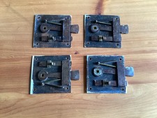 4 Vintage door lock and latch