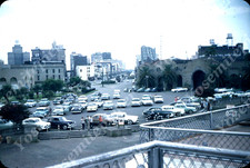 sl57 Original Slide 1950's Red Kodachrome New Orleans parking lot cars 234a