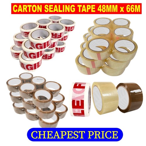 Clear brown parcel tape - clear,