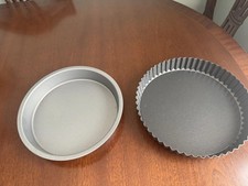 Loose Bottom Metal Fluted Flan