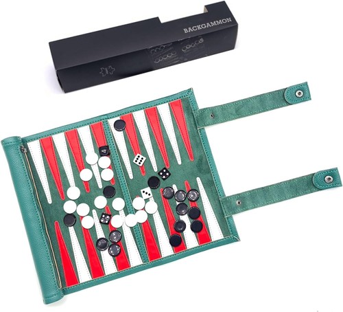 Travel backgammon set - backgammon,