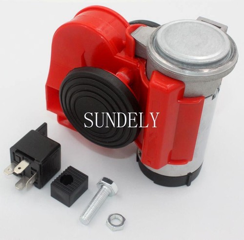 Compact red air horn - red, volt