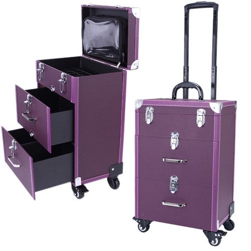 Pro leather vanity trolley - pro,