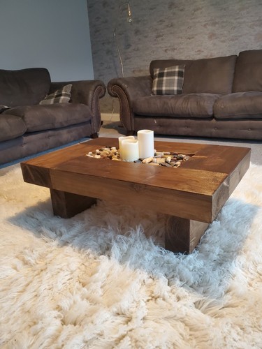 Rustic handmade solid wood