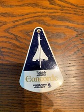Singapore Airlines - British Airways concord memorabilia - Heathrow-Changi 