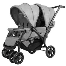 Double pushchair with - double,