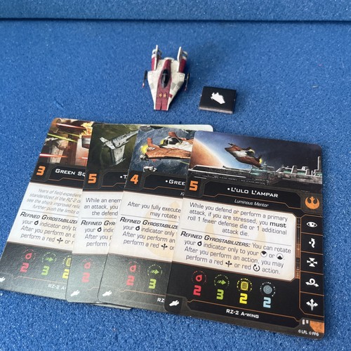 Wing miniatures - a-wing., x-wing