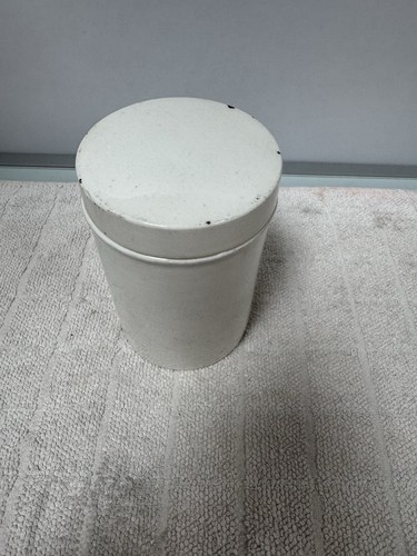 Stoneware lidded jar plain - lidded,