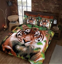 3D Multi Tiger Printed Duvet