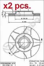 X2 PCS FRONT BRAKE DISC PAIR