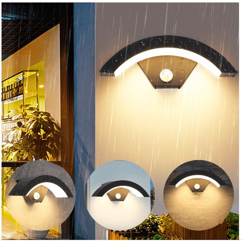 Modern curved outdoor led - outdoor, wall