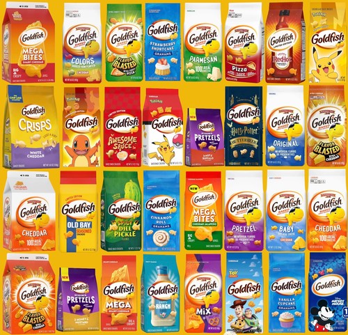 Goldfish crackers all flavours - goldfish,