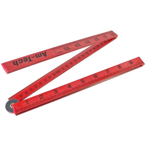 Folding plastic ruler 1metre - folding,