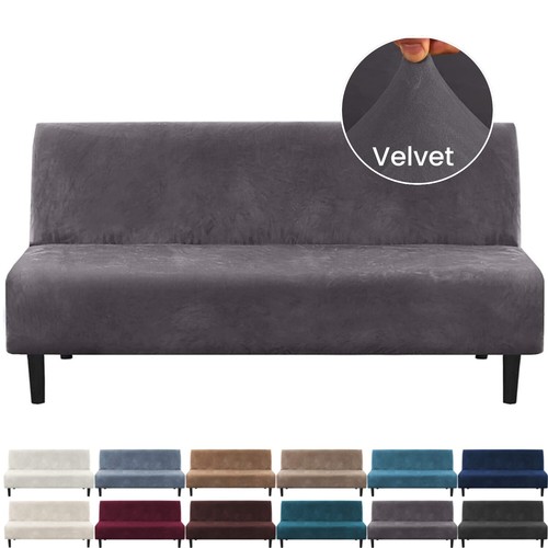 Stretch velvet futon sofa bed - stretch,