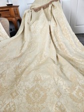 Gold Damask Sateen Curtains