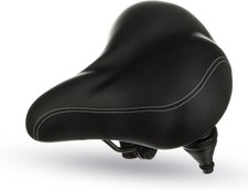 Extra Padded Bike Seat – Wide Comfort Saddle with Dual Spring Suspension