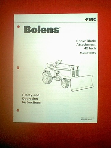 Bolens tractor snow plow - bolens, 42"