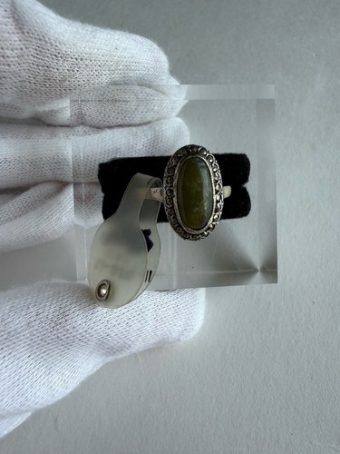 Vintage sterling silver oval - sterling,
