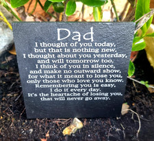Personalised Dad memorial
