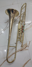 Trombone Valve Trombone Jazz Music Instrument W/3 Valves Free Case & Mouthpiece