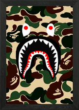Bape Shark Framed Wall Art