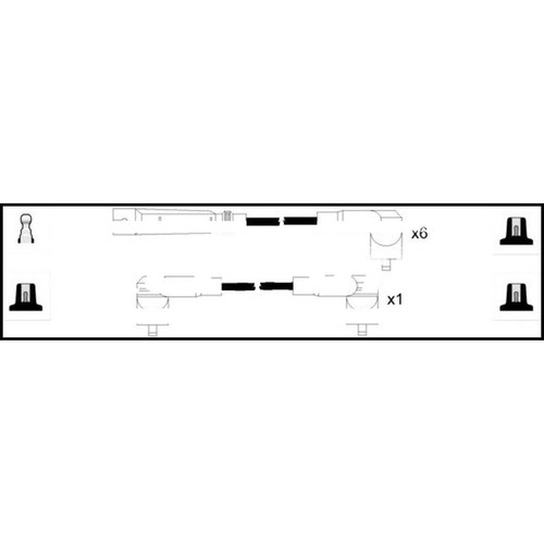 Leads ignition cables kit - ht,