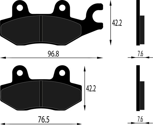Front brake pad 45105 kce3 - front,