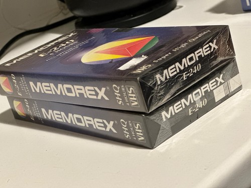 E240 blank video tapes - 2x, (2)