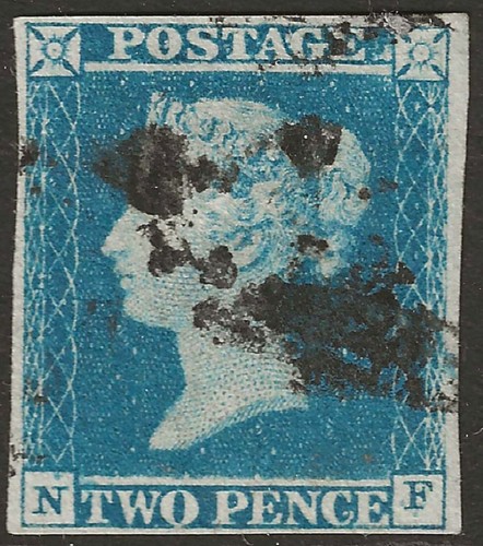 1849 two penny blue - penny,