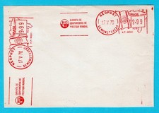 BRAZIL label with Neopost Demonstration red meter 1970