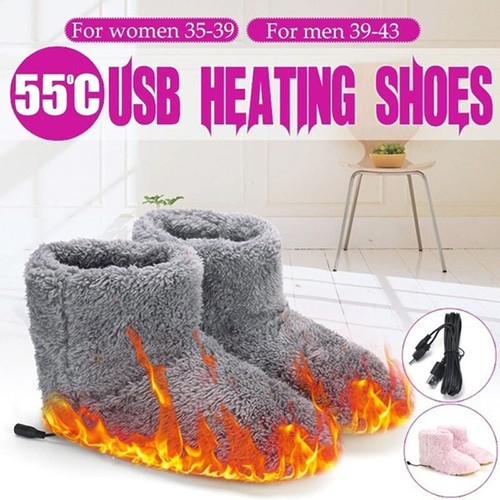 Winter usb warmer foot shoes - warmer,